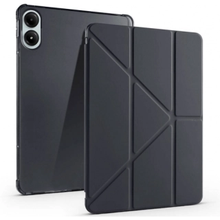 Xiaomi Redmi Pad Pro Tablet Kılıfı Standlı Tri Folding Kalemlikli Silikon Smart Cover - Siyah