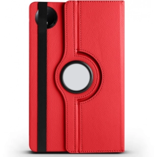 Xiaomi Redmi Pad SE 8.7 Tablet Kılıfı 360 Derece Dönebilen Standlı Kapak - Kırmızı
