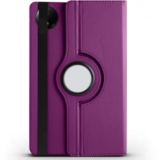 Xiaomi Redmi Pad SE 8.7 Tablet Kılıfı 360 Derece Dönebilen Standlı Kapak - Mor