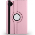 Xiaomi Redmi Pad SE 8.7 Tablet Kılıfı 360 Derece Dönebilen Standlı Kapak - Pembe