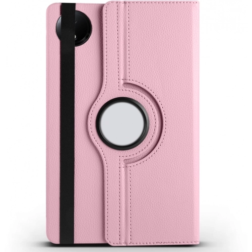 Xiaomi Redmi Pad SE 8.7 Tablet Kılıfı 360 Derece Dönebilen Standlı Kapak - Pembe