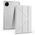 Xiaomi Redmi Pad SE 8.7 Tablet Kılıfı Standlı Tri Folding Kalemlikli Silikon Smart Cover - Gri