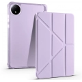 Xiaomi Redmi Pad SE 8.7 Tablet Kılıfı Standlı Tri Folding Kalemlikli Silikon Smart Cover - Lila
