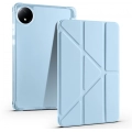 Xiaomi Redmi Pad SE 8.7 Tablet Kılıfı Standlı Tri Folding Kalemlikli Silikon Smart Cover - Mavi
