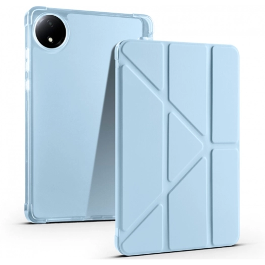 Xiaomi Redmi Pad SE 8.7 Tablet Kılıfı Standlı Tri Folding Kalemlikli Silikon Smart Cover - Mavi