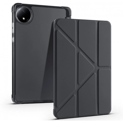 Xiaomi Redmi Pad SE 8.7 Tablet Kılıfı Standlı Tri Folding Kalemlikli Silikon Smart Cover - Siyah