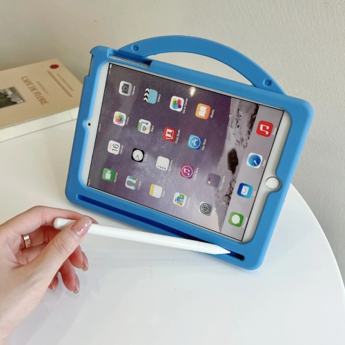 Xiaomi Redmi Pad SE ile Uyumlu Kılıf Şok Emici Yumuşak Silikon, Kalem Bölmeli, Renkli ve Eğlenceli Tasarım, Askılı Model - Mavi