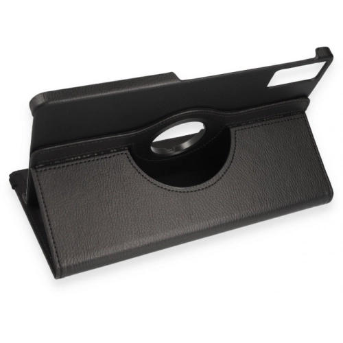 Xiaomi Redmi Pad SE Tablet Kılıfı 360 Derece Dönebilen Standlı Kapak - Siyah