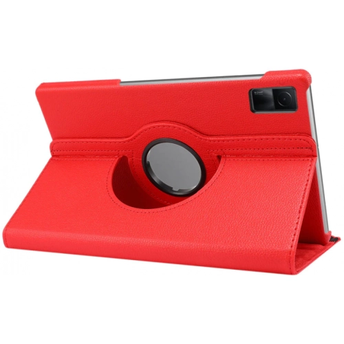Xiaomi Redmi Pad Tablet Kılıfı 360 Derece Dönebilen Standlı Kapak - Kırmızı