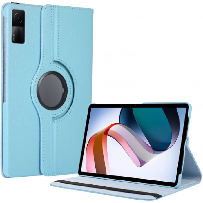 Xiaomi Redmi Pad Tablet Kılıfı 360 Derece Dönebilen Standlı Kapak - Mavi