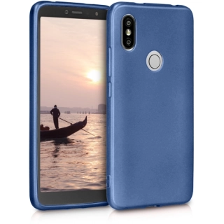 Xiaomi Redmi S2 Kılıf İnce Soft Mat Renkli Esnek Silikon Kapak - Lacivert