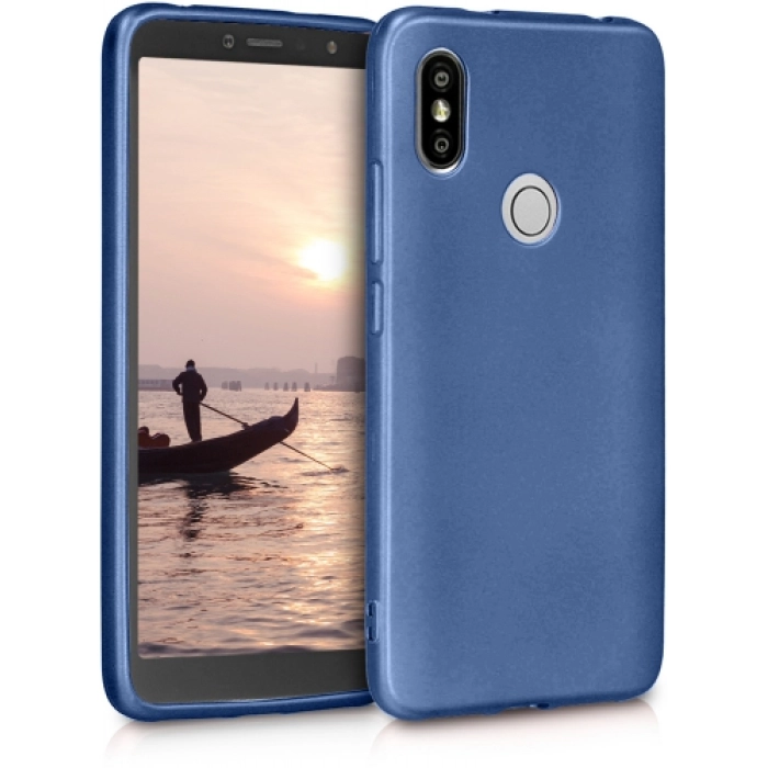Xiaomi Redmi S2 Kılıf İnce Soft Mat Renkli Esnek Silikon Kapak - Lacivert