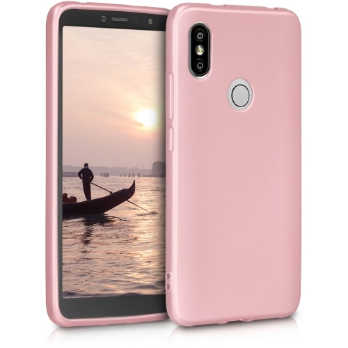 Xiaomi Redmi S2 Kılıf İnce Soft Mat Renkli Esnek Silikon Kapak - Rose Gold