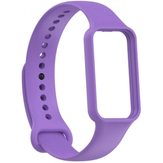 Xiaomi Redmi Smart Band 2 Kordon Renkli Delikli Yumuşak Silikon KRD-87 - Mor