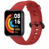 Xiaomi Redmi Watch 2 Lite Klasik Kordon Renkli Delikli Yumuşak Silikon Kordon  - Kırmızı