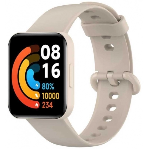 Xiaomi Redmi Watch 2 Lite Klasik Kordon Renkli Delikli Yumuşak Silikon Kordon  - Krem