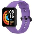 Xiaomi Redmi Watch 2 Lite Klasik Kordon Renkli Delikli Yumuşak Silikon Kordon  - Lila