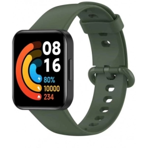 Xiaomi Redmi Watch 2 Lite Klasik Kordon Renkli Delikli Yumuşak Silikon Kordon  - Petrol Yeşil