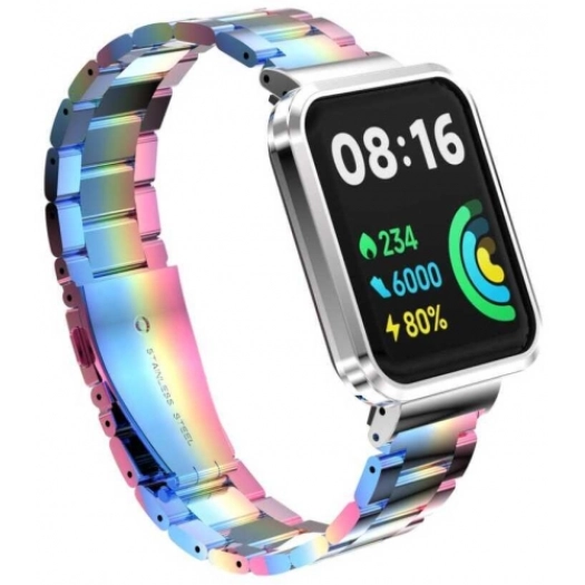 Xiaomi Redmi Watch 2 Lite Metal Kordon Klipsli Renkli KRD-60 - Renkli