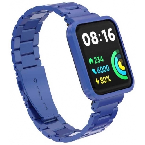 Xiaomi Redmi Watch 2 Lite Metal Kordon Klipsli Renkli KRD-60 - Lacivert