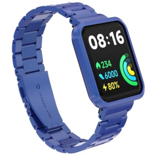 Xiaomi Redmi Watch 2 Lite Metal Kordon Klipsli Renkli KRD-60 - Lacivert