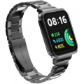 Xiaomi Redmi Watch 2 Lite Metal Kordon Klipsli Renkli KRD-60 - Siyah