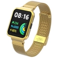 Xiaomi Redmi Watch 2 Lite Metal Örgülü Klipsli Kordon KRD-66 - Gold