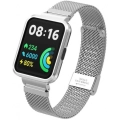 Xiaomi Redmi Watch 2 Lite Metal Örgülü Klipsli Kordon KRD-66 - Gümüş