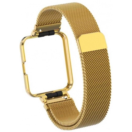 Xiaomi Redmi Watch 2 Lite Metal Örgülü Mıknatıslı Kordon KRD-58 - Pembe Açık