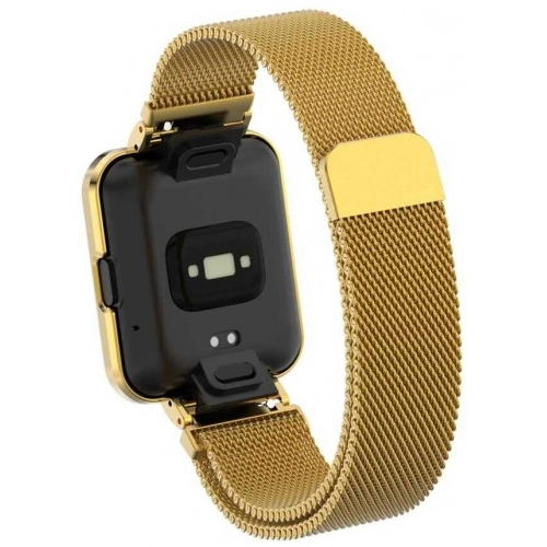 Xiaomi Redmi Watch 2 Lite Metal Örgülü Mıknatıslı Kordon KRD-58 - Rose Gold