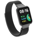 Xiaomi Redmi Watch 2 Lite Metal Örgülü Mıknatıslı Kordon KRD-58 - Siyah