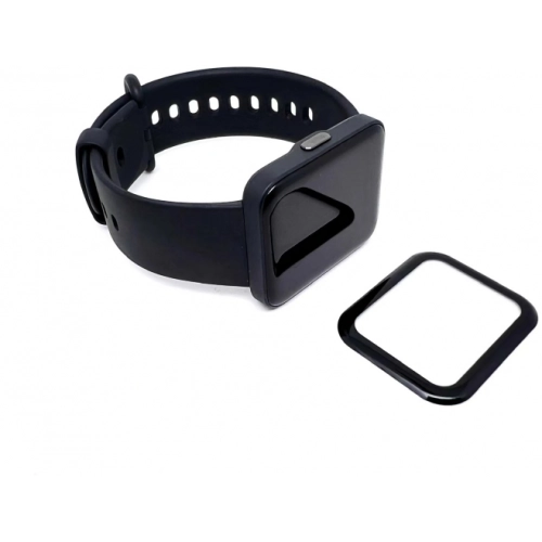 Xiaomi Redmi Watch 2 Lite Saat Ekran Koruyucu Zore PMMA Pet Full Kapatan  - Siyah
