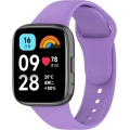 Xiaomi Redmi Watch 3 Active Klasik Kordon Renkli Delikli Yumuşak Silikon Kordon  - Lila