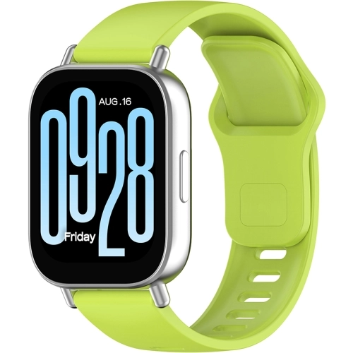 Xiaomi Redmi Watch 5 Active Klasik Kordon Renkli Delikli Yumuşak Silikon Kordon  - Açık Yeşil