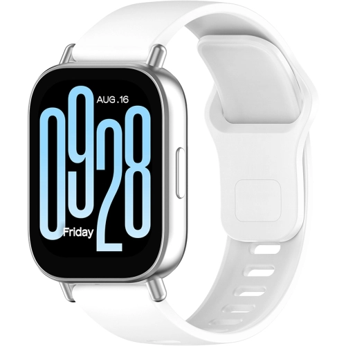 Xiaomi Redmi Watch 5 Active Klasik Kordon Renkli Delikli Yumuşak Silikon Kordon  - Beyaz