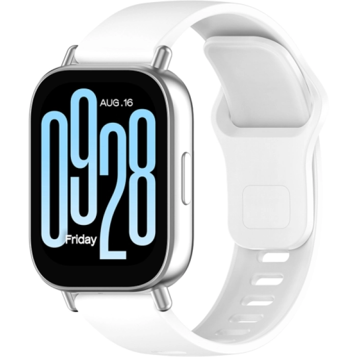 Xiaomi Redmi Watch 5 Active Klasik Kordon Renkli Delikli Yumuşak Silikon Kordon  - Beyaz