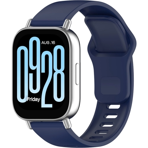 Xiaomi Redmi Watch 5 Active Klasik Kordon Renkli Delikli Yumuşak Silikon Kordon  - Lacivert