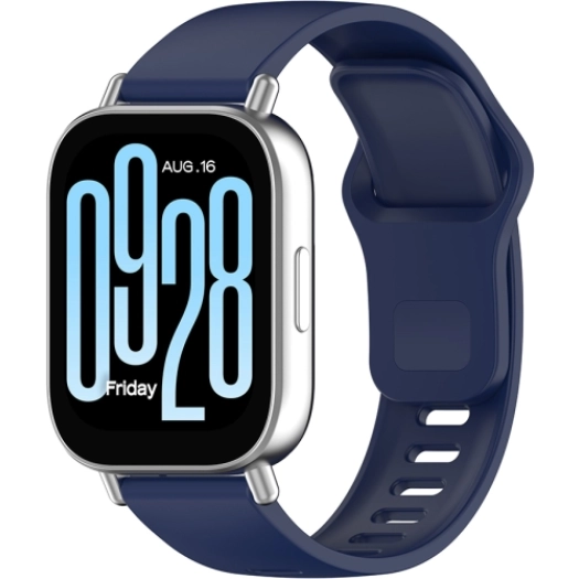 Xiaomi Redmi Watch 5 Active Klasik Kordon Renkli Delikli Yumuşak Silikon Kordon  - Lacivert