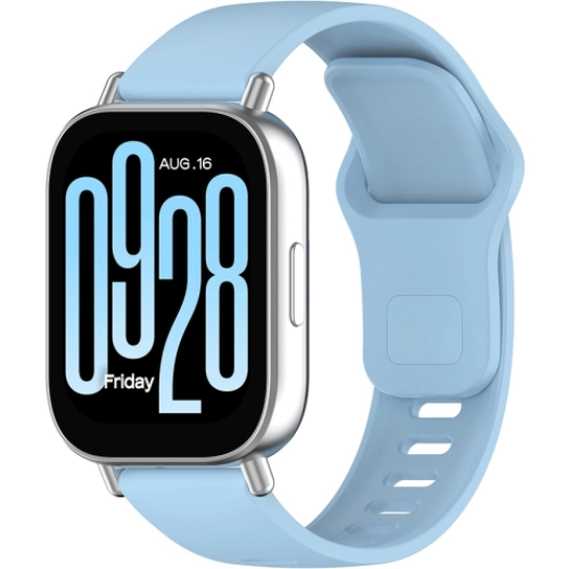 Xiaomi Redmi Watch 5 Active Klasik Kordon Renkli Delikli Yumuşak Silikon Kordon  - Mavi