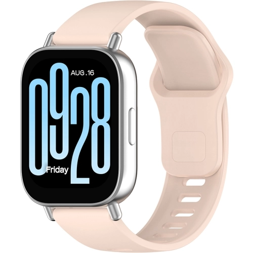 Xiaomi Redmi Watch 5 Active Klasik Kordon Renkli Delikli Yumuşak Silikon Kordon  - Pembe