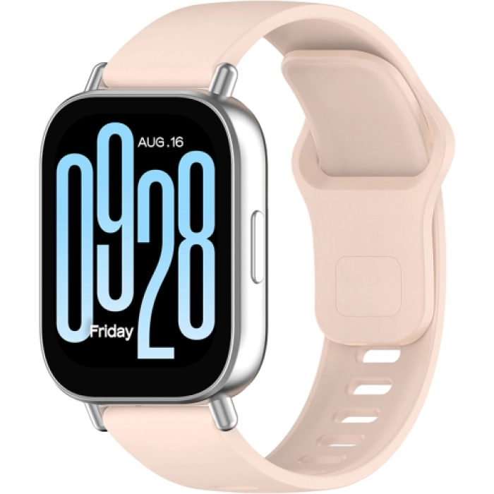 Xiaomi Redmi Watch 5 Active Klasik Kordon Renkli Delikli Yumuşak Silikon Kordon  - Pembe