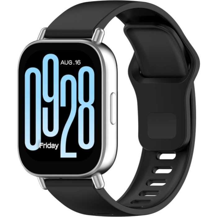 Xiaomi Redmi Watch 5 Active Klasik Kordon Renkli Delikli Yumuşak Silikon Kordon  - Siyah