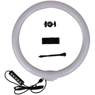 Zore 3D-36 36cm Canlı Yayın ve Ambiyans RGB Led Ring Light - Siyah