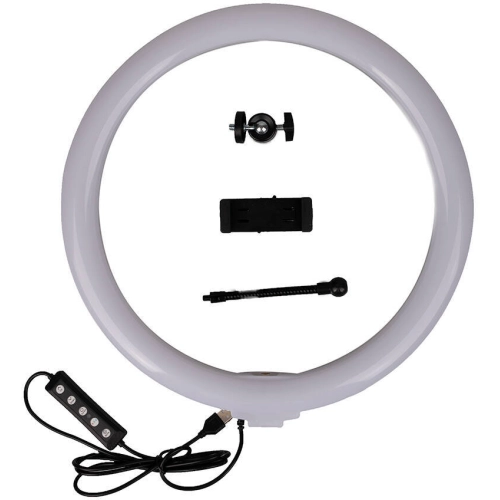 Zore 3D-36 36cm Canlı Yayın ve Ambiyans RGB Led Ring Light - Siyah