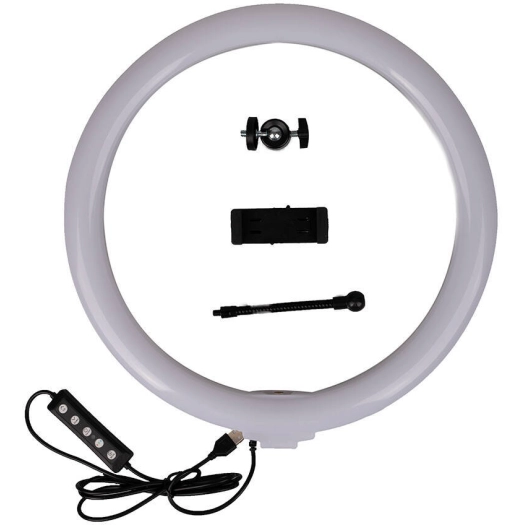 Zore 3D-36 36cm Canlı Yayın ve Ambiyans RGB Led Ring Light - Siyah