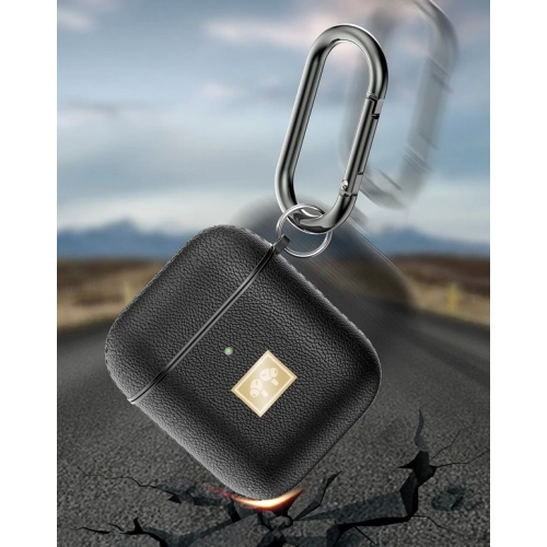 Zore Apple Airpods Kılıf Deri Tasarımlı Silikon Kapak - Koyu Yeşil