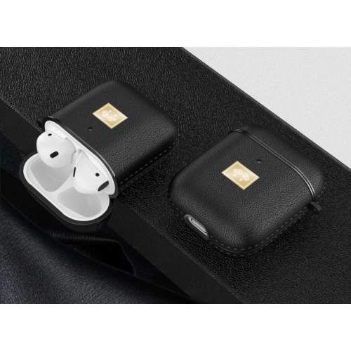 Zore Apple Airpods Kılıf Deri Tasarımlı Silikon Kapak - Koyu Yeşil