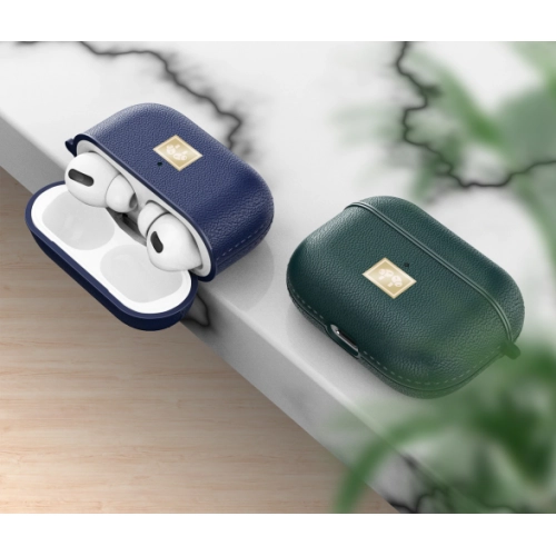 Zore Apple Airpods Pro Kılıf Deri Tasarımlı Silikon Kapak - Siyah