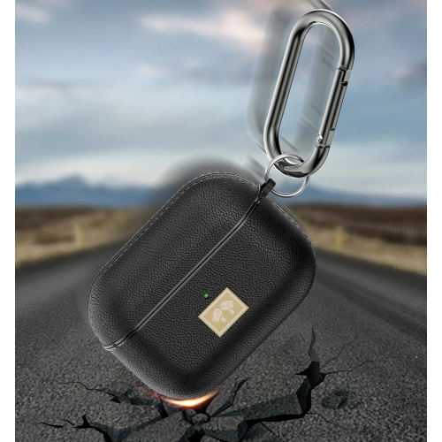 Zore Apple Airpods Pro Kılıf Deri Tasarımlı Silikon Kapak - Yeşil