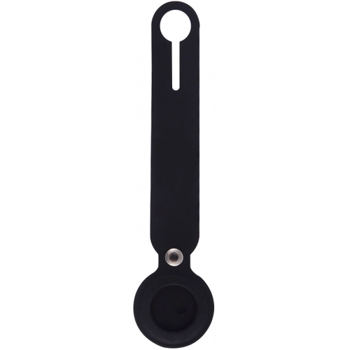 Zore Apple Airtag Silikon Anahtarlık 02 - Siyah